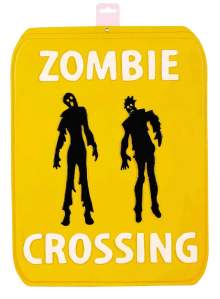 zombie crossing sign