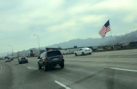 Driving on Highway 101, North Bay, San Fran