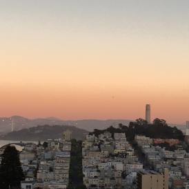 Taking a trolley ride in San Franscico